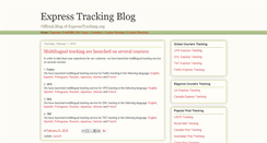 Desktop Screenshot of blog.expresstracking.org