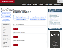 Tablet Screenshot of expresstracking.org