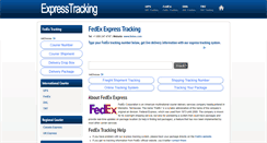 Desktop Screenshot of fedex.expresstracking.org