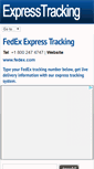 Mobile Screenshot of fedex.expresstracking.org