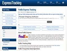 Tablet Screenshot of fedex.expresstracking.org