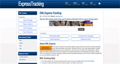 Desktop Screenshot of dhl.expresstracking.org